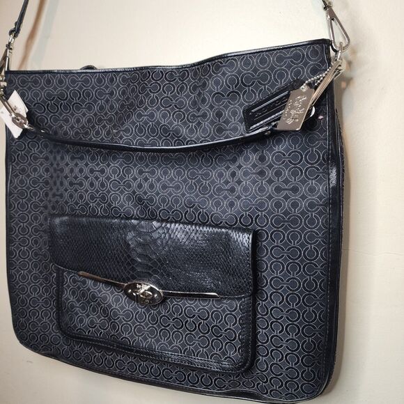 Coach Handbag Madison OP Art Pearlescent Signature Large K1373-27906 - Picture 3 of 14